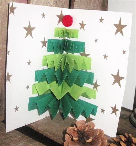 diy-carte-sapin-Noel-accordeon-Creamalice Christmas Tree Cards