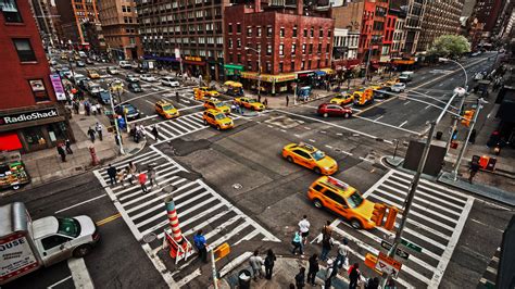 Nyc Intersection Tilt Shift My First Attempt Original Image In