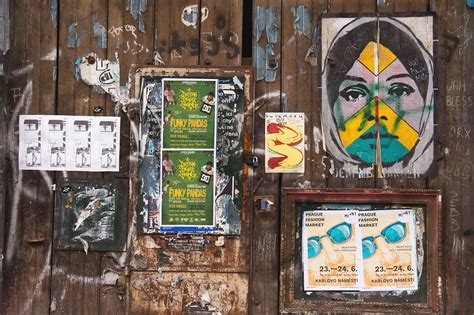 Street Wall With Posters Copyright Free Photo By M Vorel Libreshot