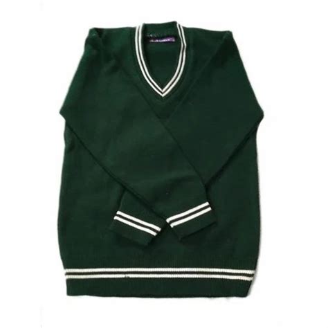 Green Woolen School Uniform Sweater At Rs 120piece In Ludhiana Id