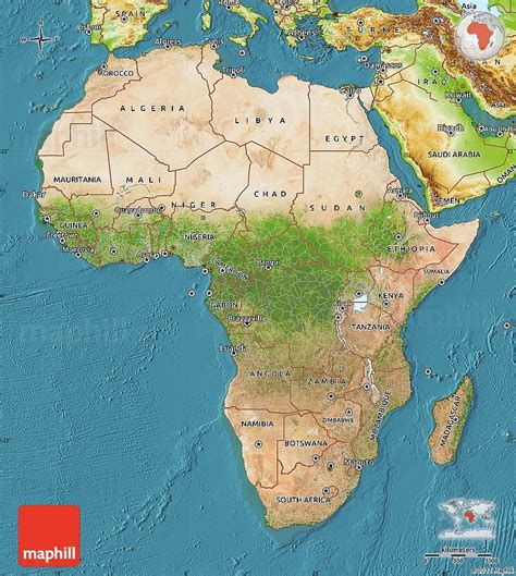 On the map of africa countries and capitals, the continent covers 6 percent of the total surface of the planet and about 20.4 percent of the total land area. 15 Awesome labeled physical features map of africa images | Africa map, Map, Image