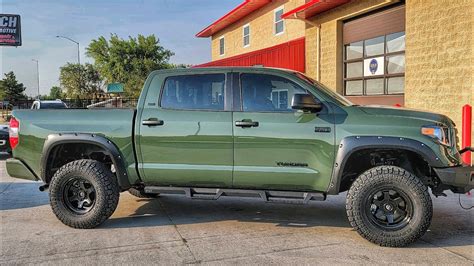 2021 Army Green Toyota Tundra Off Road Makeover Turning A Stock Sr5