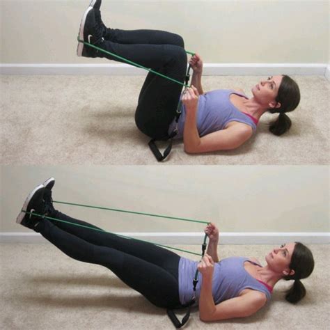 Leg Press With Band By Blissed Out Baker Plant Based Chef Exercise