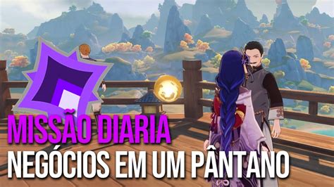 Genshin Impact Missão Diária Negócios Em Um Pântano Youtube