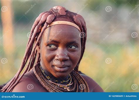 Portrait Of Himba Woman Namibia Africa Editorial Stock Image Image