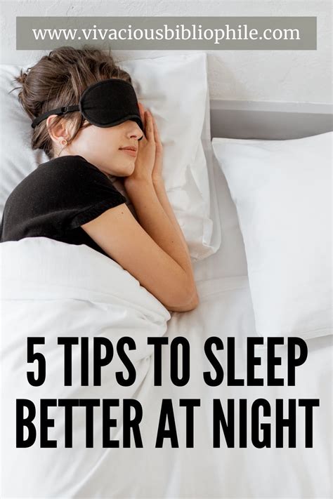 5 Tips To Sleep Better At Night ⋆ Vivacious Bibliophile In 2020 Sleep Better Tips Better