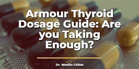 Comparatively, synthetic hormone replacers like. Armour Thyroid Dosage Guide (Are you taking enough ...