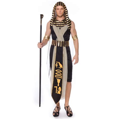 umorden fantasia adult egypt egyptian king pharaoh costumes cosplay for men halloween purim