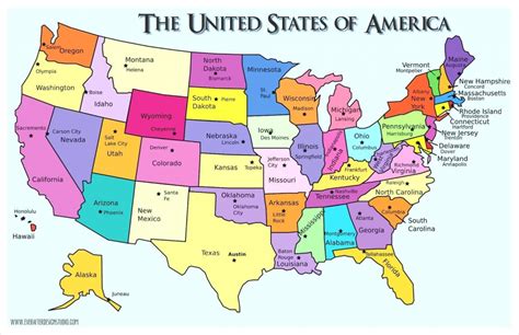 Inspirational Printable Map Of The United States Of America With