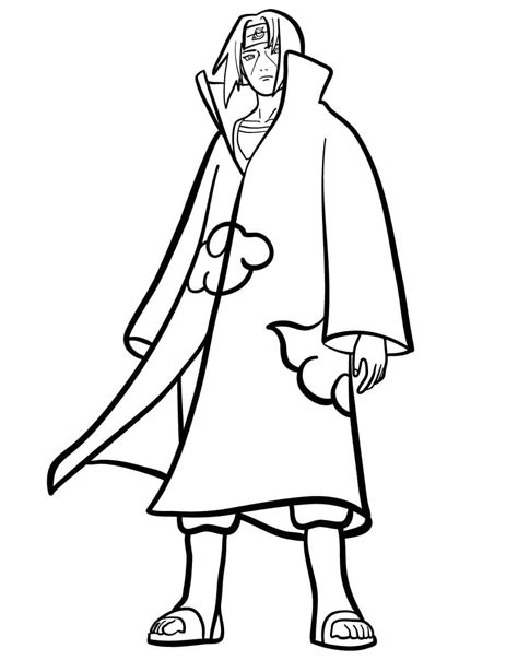 Printable Uchiha Itachi Coloring Pages Anime Coloring Pages