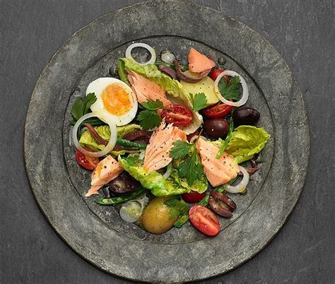 Sallad Nicoise Med Ugnsbakad Lax Recept ICA Se