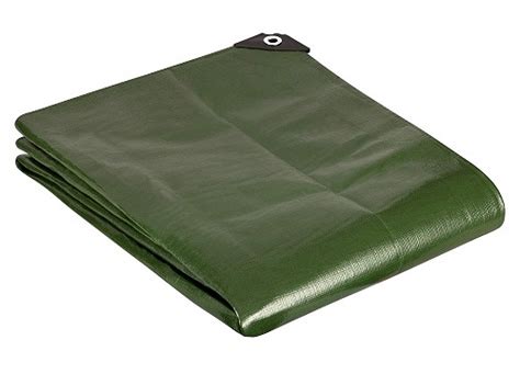 Waterproof Heavy Duty Green Tarpaulins 200gsm Durable Tarp Sheet