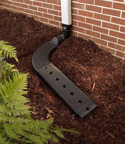 Amerimax 4601 Stealthflow Low Profile Downspout Kit Plus Extension And