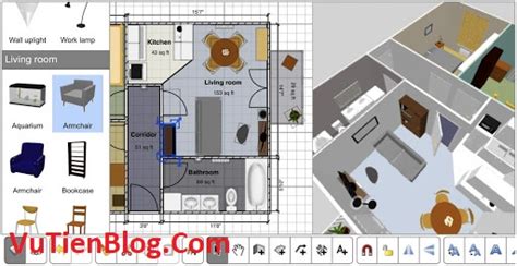 Sweet home 3d is an interior design java application for quickly choosing and placing furniture on a house 2d plan . Sweet Home 3D 6.4 Full - Phần mềm thiết kế nội thất 3D ...