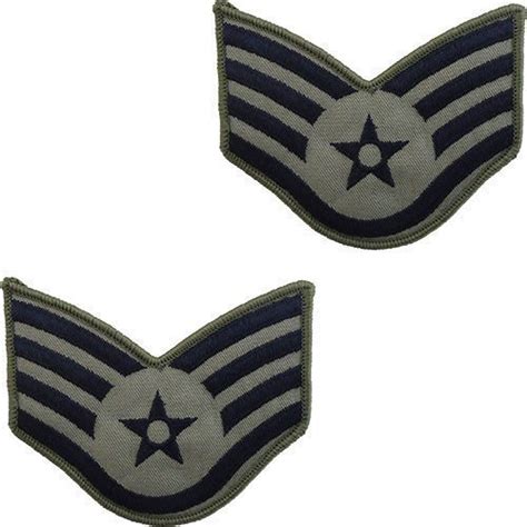 American Us Air Force Insignia Staff Sergeant Airman Rank Stripes