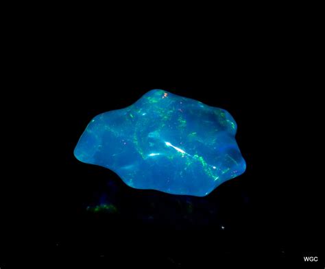 Natural Blue Opal Rough Gemstone Flashy Fire Ethiopian Opal Etsy