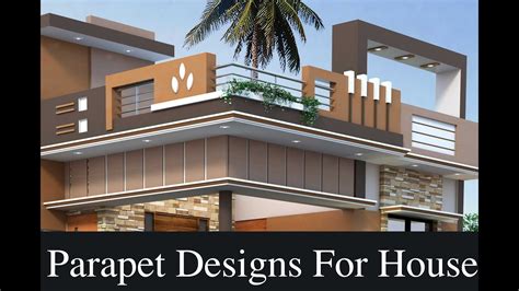 Ground Floor House With Beautiful Parapet Designs Modern Parapet Wall