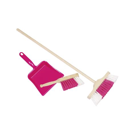 Goki Broom Dustpan And Brush Pink Kids Toys From Soup Dragon Uk