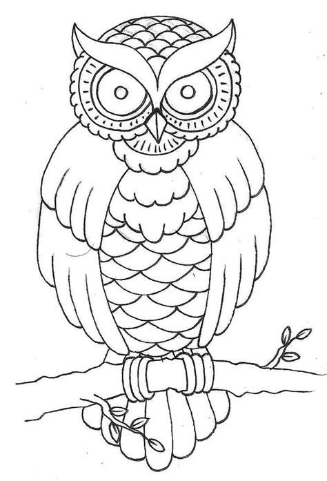 Owl Outline Printable - NEO Coloring
