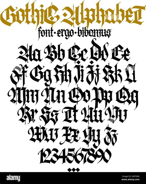Calligraphy Capital Letters Gothic