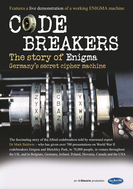Dr Mark Baldwin Presents Codebreakers The Story Of Enigma Stage Show