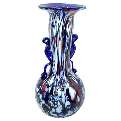 Luciano Vistosi Italian Modernistic Murano Art Glass Bud Vase Circa 1960s For Sale At 1stdibs