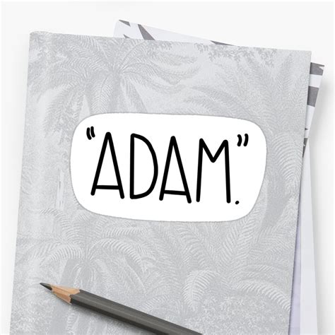Adam Vine Reference Sticker Sticker By Camilleabbott Redbubble