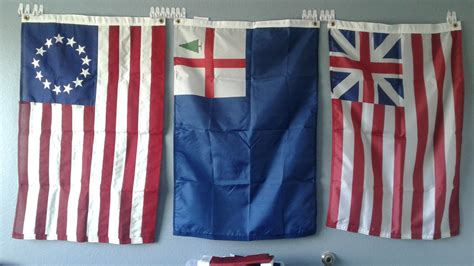 Early American Flags Together R Vexillology