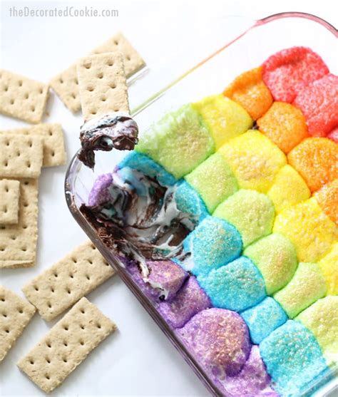 Rainbow Smores Dip For Your Unicorn Or Rainbow Party
