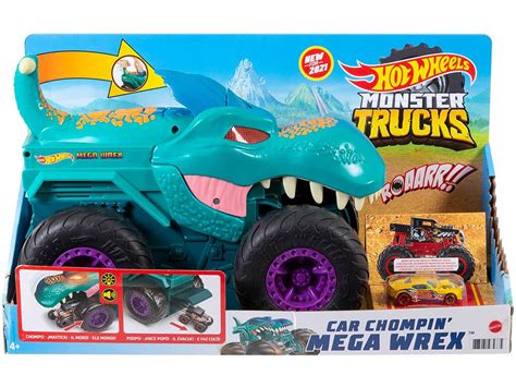 Hot Wheels Monster Trucks Mega Wrex Mastica Coches Mattel GYL Juguetilandia