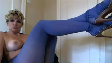 Legs In Blue Panty Hose Joi X Mp Milfs Sexy Foot Fun
