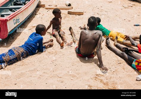 Senegal Beach Children High Resolution Stock Photography And Images Alamy