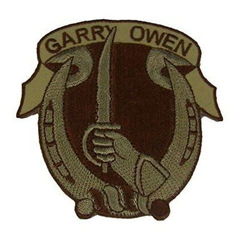 Us Army Seventh 7th Cavalry Regiment Patch Garryowen Desert Tan