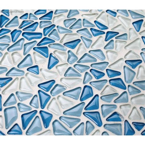 Crystal Blue Pebble Style Home Decor Wall Tile Modern Backsplash