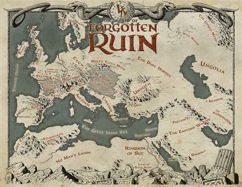 Forgotten Ruin 2019 By Sirinkman On Deviantart Fantasy World Map