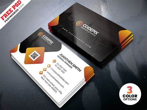 Corporate Business Card Design Psd Corporate Business