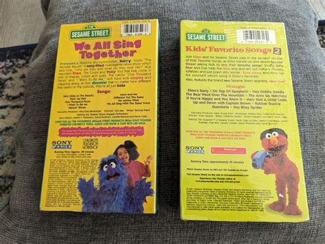 Sesame Street We All Sing Together Vhs Sony