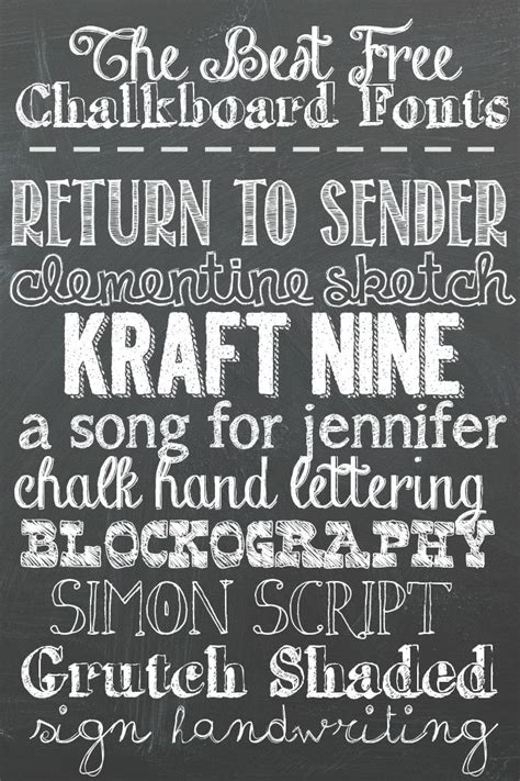 The Best Free Chalkboard Fonts For Your Next Project Chalkboard Fonts