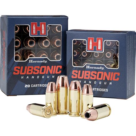 Hornady Subsonic Pistol Ammunition 25 Rounds Academy