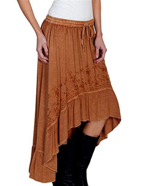scully western skirt womens honey creek hi lo hem floral maxi hc165 ebay