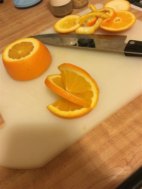 Double Twist Orange Garnish Food Orange Garnish