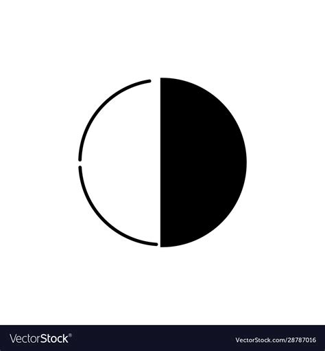 Circle Black And White Half