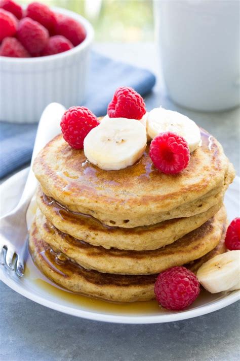 Best Easy Healthy Pancake Recipe Whole Wheat Pancakes