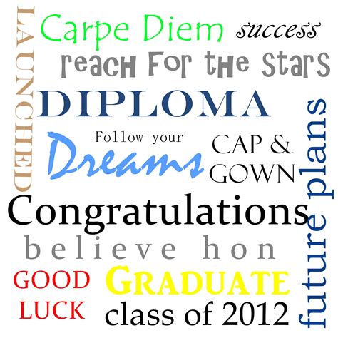 Graduation Word Art Using Storybook Creator Software Place It On An