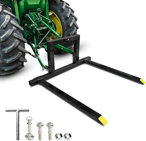 Ebesttech 3 Point Hitch Pallet Fork 1500 Lbs Capacity Attachments