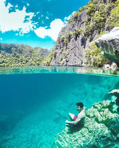 Amazing Clear Waters Of Barracuda Lake Coron Palawan Palawan