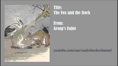 The Fox And The Stork Aesops Fable 26 Youtube