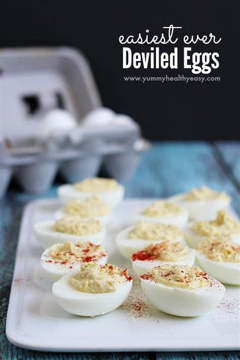 Please do not use my images without prior permission. Easy Deviled Eggs - Yummy Healthy Easy