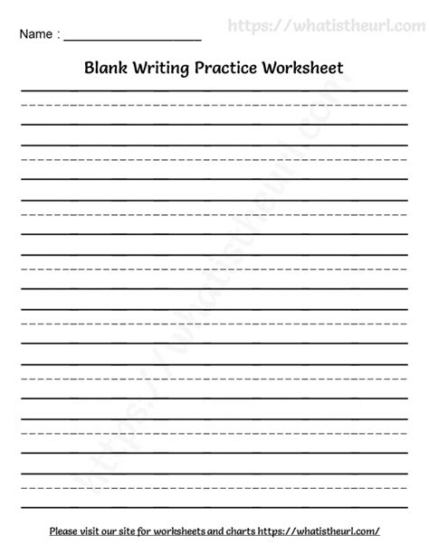 Blank Handwriting Practice Sheets Printable
