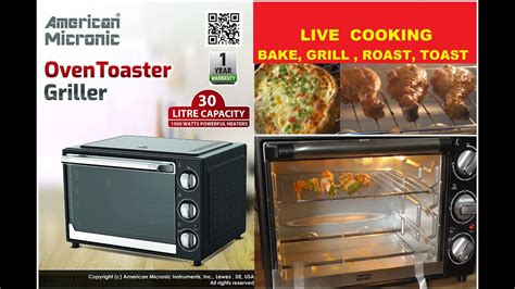 Oven Toaster Griller American Micronic 30 Ltr With Live Cooking Test In